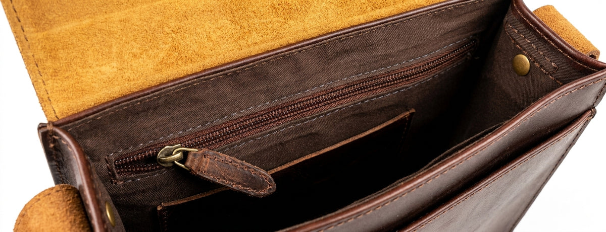 Premium Leather Crossbody Bag for Men | Brut & Beau